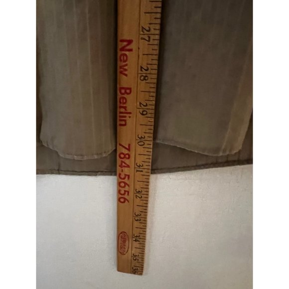 VINTAGE Ketch Dress Shirt Button Up Single Stitch Brown Striped Mens SIze 17 - Picture 5 of 9